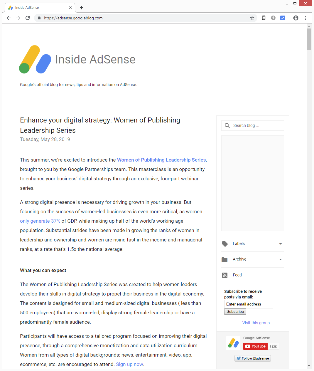 Inside AdSense