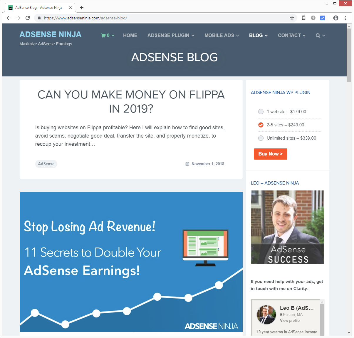 AdSense ninja blog